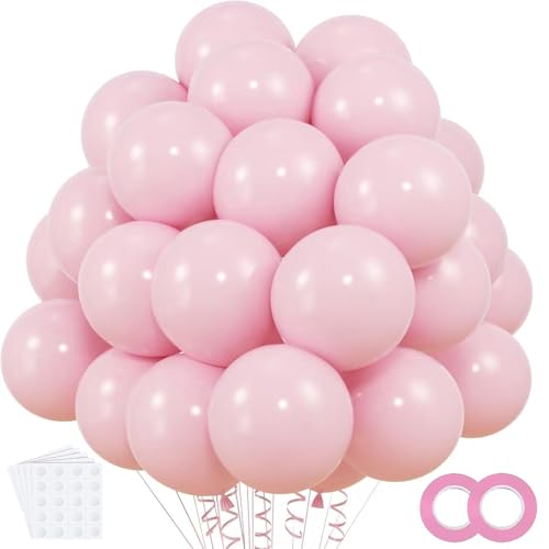 Luftballons Rosa 120 Stück 12 Zoll Latex Ballons für Geburtstag, Hochzeit, Weihnachten party Deko (Rosa)