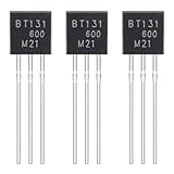 ALLECIN BT131-600 Bidirectional Thyristor 1A 600V 131-600 Silicon Controlled Rectifier 1 Amp 600 Volt Direct Plug Transistor TO-92 (Pack of 50pcs)