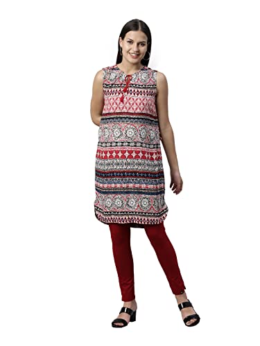 Image of TWIN BIRDS Regular Fit Cotton Blended Fabric Sleek Ethnic Knitted Kurti Pant with Functional Pocket for Women