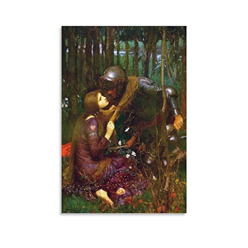 John William Waterhouse�W�����E�B���A���E�H�[�^�[�n�E�X��Ƃ̍�i�uLa Belle Dame Sans Merci�v�|�X�^�[ �G�� �|�X�^�[ ��� �E�H�[���A�[�g ���r���O �_�C�j���O���[�� �x�b�h���[�� �Ǐ��� �ǂ̊G08x12i