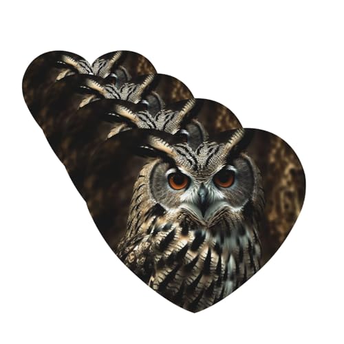 An Owl �ԗp�F���� ���x���_�[�݂艺��������t���J�[�h �����ԗp����t���n���M���O�V�[�g �n�[�g�^ �� �z�[�� �I�t�B�X �N���[�[�b�g �o�X���[���p 4��