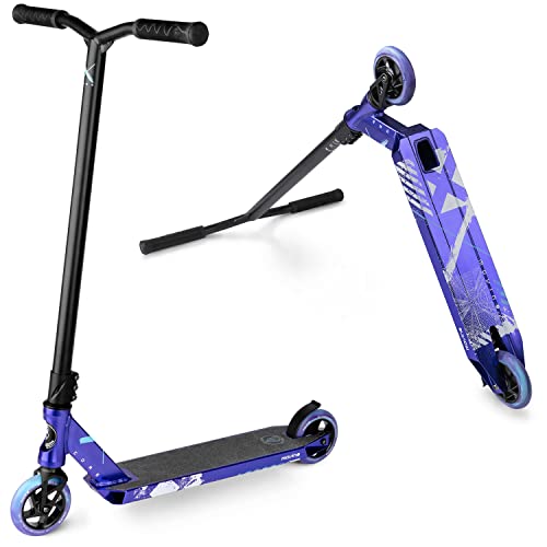 Trottinette Freestyle Movino X-Core | Roulements ABEC 9 | Trottinette Enfant-Résistante aux Acrobaties | Pro Stunt Scooter | Roues de 110mm | Poids 3,8kg | Aluminium 6061 (Violet) Cover