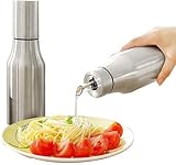 Diámetro de entrada de 3,8 cm para rellenar fácil y cómodamente. Caño de 1 cm de diámetro que permite un vertido fácil y controlado. Controla fácilmente la cantidad de aceite al cocinar y evitar el derroche.