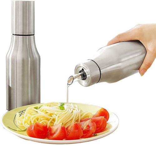 Aceitera Kompassswc, para la cocina, de acero inoxidable, resistente al polvo resistente,...