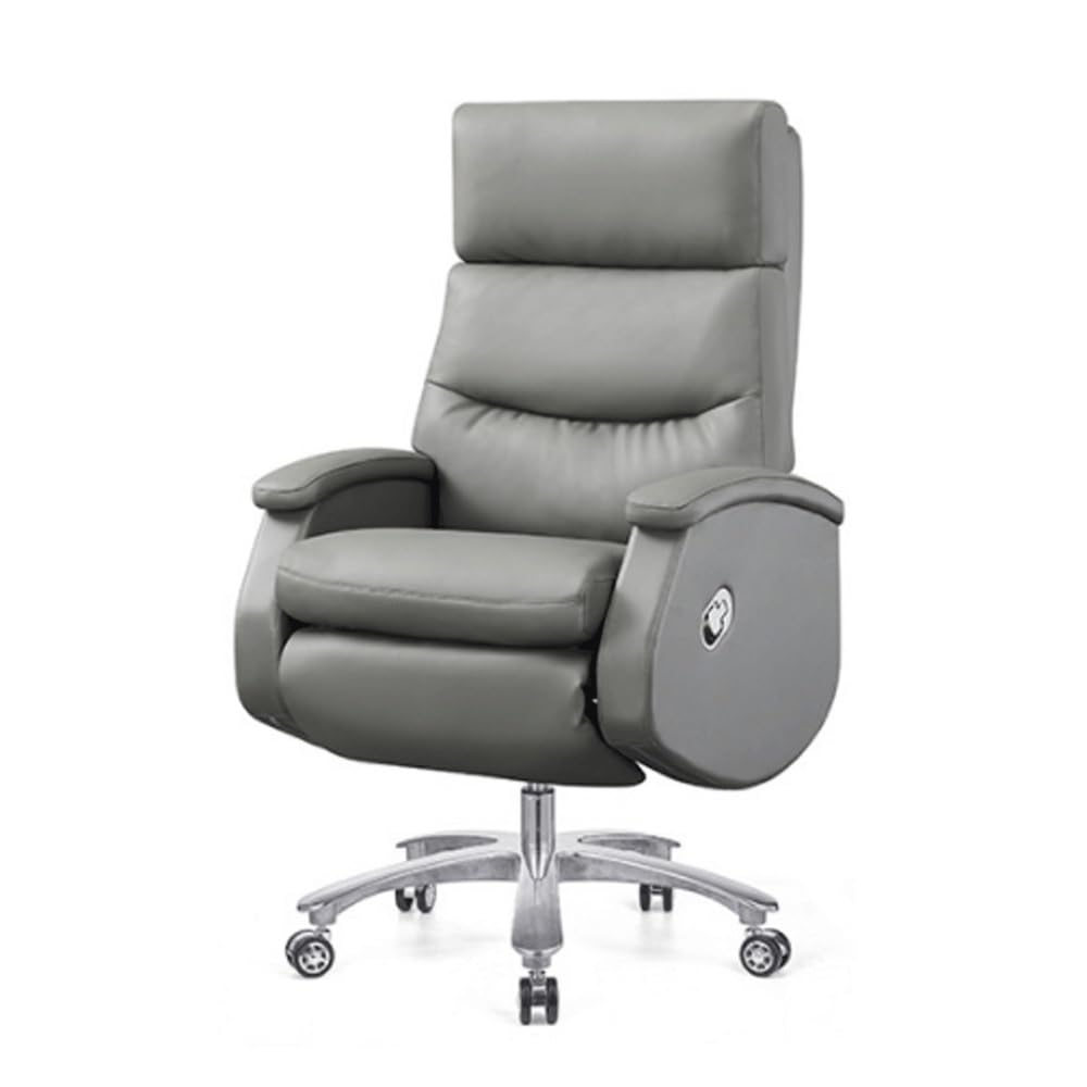 XAWSOP Executive Home Office Chair Electric Big and Tall Ergonomic Reclining Office Chair with Foot Rest High-Back PU