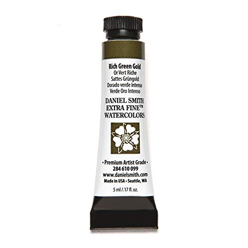 Daniel Smith ダニエル・スミス 水彩絵具 5mlチューブ (Rich Green Gold) 284610099