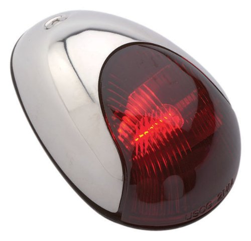 attwood Stainless Steel Cover 2-Mile Vertical Mount Navigation Light