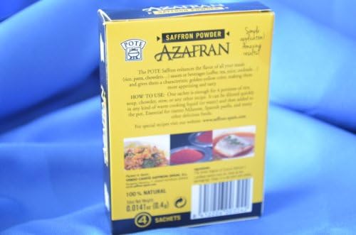 Pote Saffron Powder 4 G (Azafran En Polvo) 10 X 0.4 G Boxes