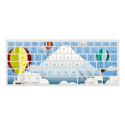 Funda MacBook 12 A1534 JZ Love de globo aerostático con protector de teclado 4