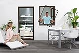 empasa Insektenschutz Fenster Basic mit Alurahmen in Weiß, Braun oder Anthrazit und FILATEC® Gewebe in Schwarz, Bausatz zur Selbstmontage, Fliegengitter in verschiedenen Größen auswählbar