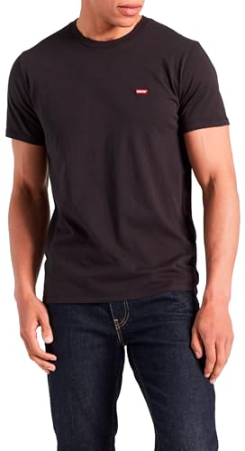 Levi's Big & Tall Original Housemark Tee Camiseta, Mineral Black, 4XL Hombre