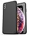 Encased iPhone Xs MAX Belt Clip Case (Ultra Thin) Grip Cover with Rotating Holster (Matte Black)