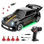 Rc Drift Car, 1:64 High Speed Remote Control Racing Car For Kids, 4WD 2.4GHz Mini Remote Controlled Drift Cars With Cool Light, Type-C Charging, Ergonomic Realistic Racing Auto For Teens Boys Girls