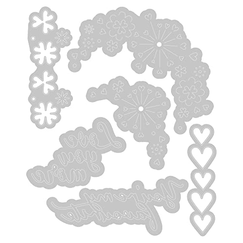 Sizzix Thinlits Die Set 6PK Cut-Pop Valentine by Olivia Rose, Grey, One Size - Image 2