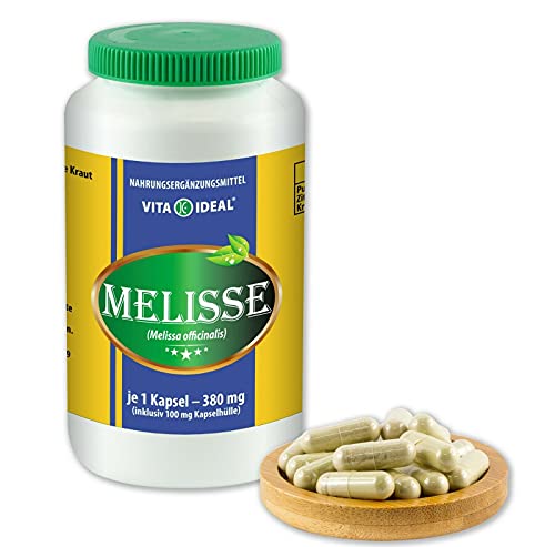 VITAIDEAL ® Melisse (Melissa officinalis) 180 capsules van elk 380 mg, van puur natuurlijke kruiden, zonder additieven…