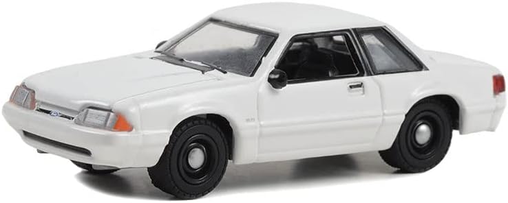 Greenlight 43008-N Hot Pursuit - 1987-93 Fox Body Mustang SSP Police - White (Hobby Exclusive) 1/64 Scale