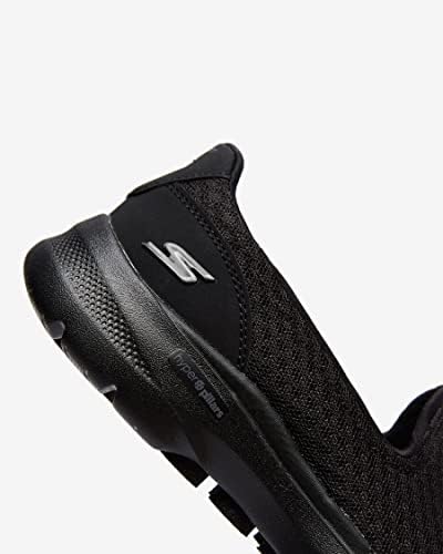 Skechers Women's GO Walk 6-Big Splash Sneaker, Black, 7 Wide | Image 6