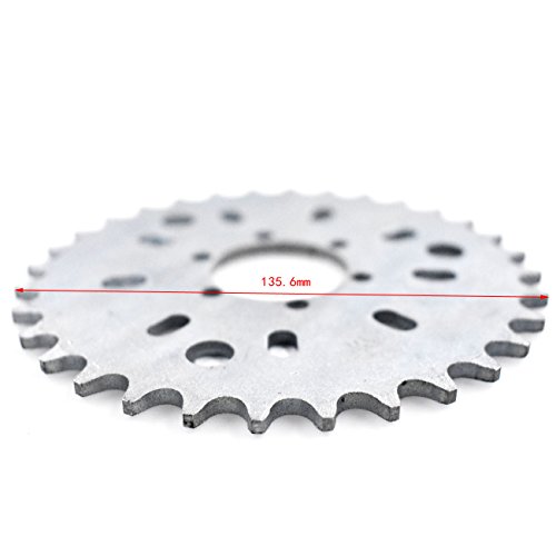 NAVARME 415 Chain Sprocket 1.5" 32T Red CNC Adapter Motorized Bicycle 50cc 60cc 80cc - Thumbnail 6