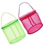 Didiseaon メッシュ糸ホルダー 丸形編み物収納バッグ 通気性強化ナイロン製 クラフトプロジェクト用かぎ針編み糸保管バッグ アウトドア携帯