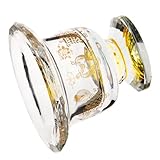 SAFIGLE Buddhismus Wasseropferbecher aus Kristallglas mit Goldener Verzierung Kleine Große...