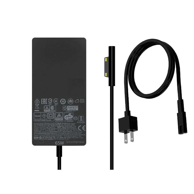 Ac Charger 65W for Original Microsoft Surface Pro,Surface Laptop,Surface Studio,Surface Go Laptop Cord