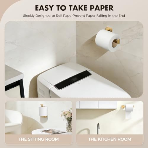 Image of 20-Pieces Gold Bathroom Accessories Set, 16 Inch Towel Bar Set