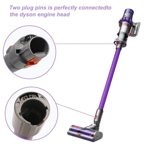 Miniatura 4 de Qygba Tubo De Extensión Para Dyson V7 V8 V10 V11 V15 Series Aspiradora, Accesorio De Tubo Liberación Rápida Varilla Repuesto, 73 Cm Morado