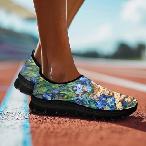 Image of Womens Slip On Walking Shoes Non Slip Loafer Breathable Holiday Travel Shoe Lightweight Casual Low Top Sneakers SizeUS 5.5-11.5