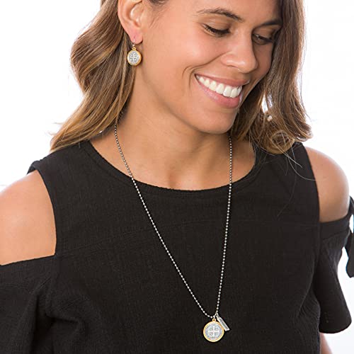 My Saint My Hero Benedictine Blessing Necklace – A Petite, Handcrafted Symbol of Protection, Faith & Divine Strength3
