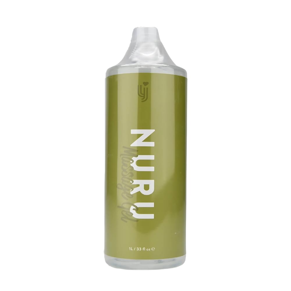 Gel de masaje Nuru 1L, Gel de masaje Nuru concentrado, Rinde, 2L, Gel de terapia de masaje Nuru, Gel de masaje de cuerpo a cuerpo, Aceite de masaje íntimo, Aceite de masaje para una cita nocturnal