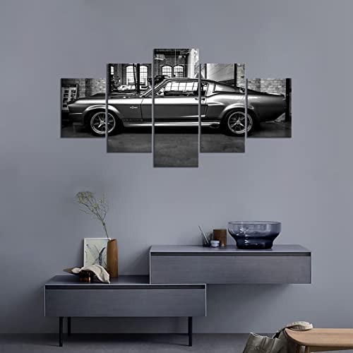Car Poster - 5 Piece Sports Car Canvas Print Painting Wall Art For Bedroom Living Room Decor Boy Gift (Unframed,Car01) #TOP1