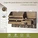Imagen de Irayin Colgador de Llaves de madera con 4 Ganchos Dobles