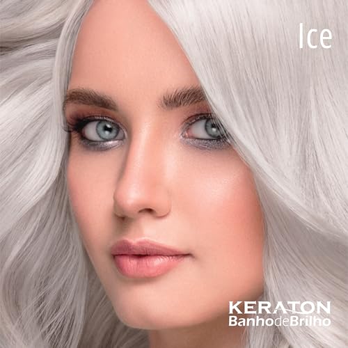 Keraton Tonalizante Banho de brilho 100g Ice Cinza Platinado