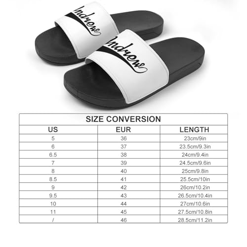 Custom Sports Slides Personalized Slippers - Baseball Sandals Quick Drying Softball Slippers Indoor Outdoor,Gifts for Men Youth Boy (Black,Style 39)2