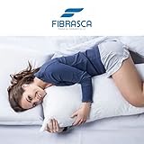 Travesseiro de Corpo Anatômico - 40x130cm - Fibrasca, Branco glide