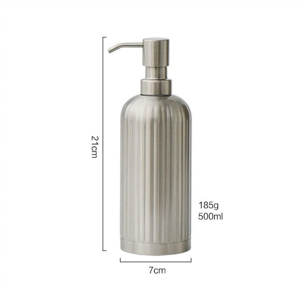 Dozownik mydła 500 ml butelka na balsam ze stali nierdzewnej naciśnij pustą butelkę łazienka dozownik żelu pod prysznic