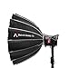 Aputure Light Dome Quick Dome 90 Softbox,90cm(3ft) Circular Bowens Mount with Quick Release Design,Include Diffusion, Light Control Grid, & Carrying Bag for Led Video Light