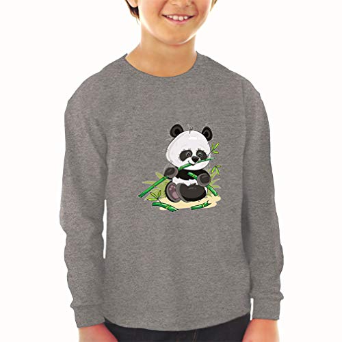 Kids Long Sleeve T Shirt Panda Zoo Funny Cotton Boy & Girl Clothes Funny Graphic Tee Royal Blue Design Only 2T2