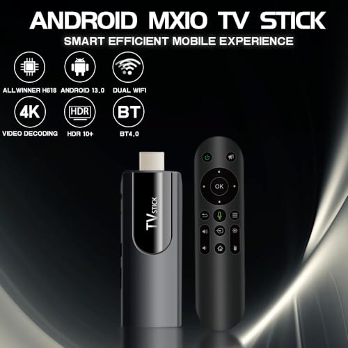 Image of FORIDA Smart Android 13 TV Box, 4K Ultra HD Streaming Device, H618 Quad Processor, Dual WiFi (2.4G /5G), 2GB RAM 16GB ROM, Voice Remote, TV Stick Dongle, Bluetooth, Chromecast Built-in Media Player