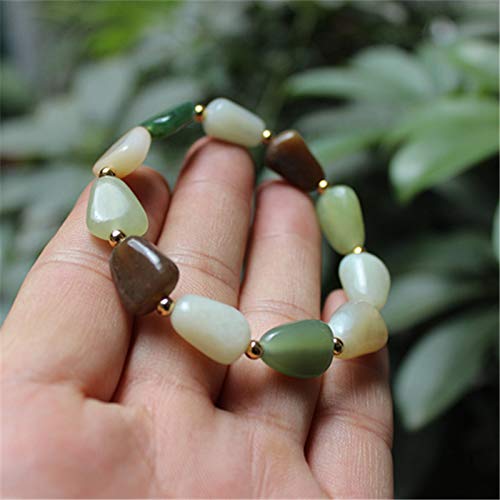 Jade Hetian bracelet pour femme en jaspe naturel le cadeau d'exception idéal