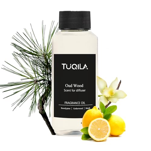 Hotel Waterless Diffuser Oil Oud Wood, Essential Scent Oil Usage Cold Air Waterless Diffuser, Luxury Scents Oils Fragrance Bottle120 ML Home Natural Flavour
