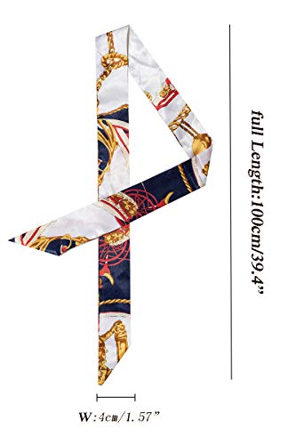kcctoo 2/6/10Pack Scarf Bags for Women Handbag Scarfs Band Hair Neck Scarves Fashion Gifts