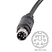 Mendouconert USB to 6-pin Mini Din RS232 Serial Communication Cable for LS XGB XBM XBC PLC to PC Control Download Cable