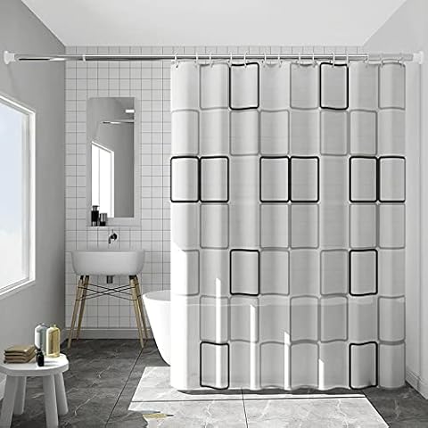 WOODFIB Waterproof Anti-Mould Shower Curtain Cover