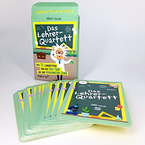 Das Lehrer-Quartett: Mit 32 Lehrertypen von der Öko-Tussi bis zum verkannten Genie