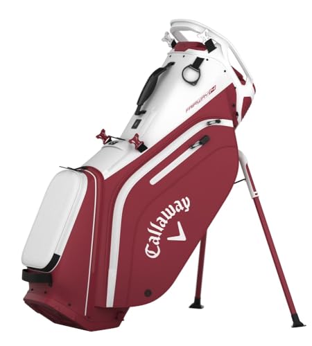 Sac de golf Fairway 14 Callaway blanc et cardinal finition premium