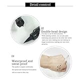 Dulele 5 PCS Black Liquid Eyeliner Stamp Pen Set, Double-Headed Waterproof Smudge-Proof Eyeliner Long Lasting Eyeliner Pen Tattoo Makeup Tool(Heart,Flower,Star,Butterfly,Triangle Seal Stamp) - Image 5