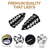 40 PCS Tire Repair Rubber Nails Kit with 2 Tubes of Black Tire Sealant Glue, 2026 New Screw in Tire Plugs Kit, Fast Self-Service Tire Repair Screws Kit for Car Motorcycle Truck Tractor Puncture Repair #3