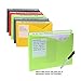 C-Line Write-On Poly File Jackets, Straight Tab, Letter Size, Assorted Colors, Pack of 25