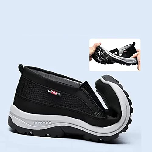 Auguscare Shoes Men, Orthowalkway Mens Shoes, Men's Arch Support Slip-on Canvas Loafers Orthopedic Sneakers4